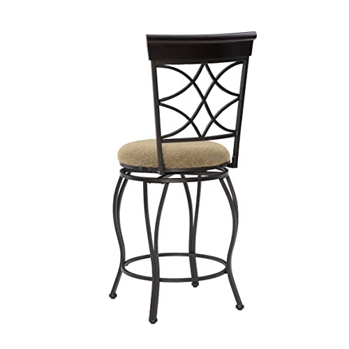 Linon Curves Swivel Counter Bar Stool 24"