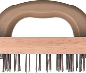 Carlisle FoodService Products 4067600 Ergonomic Steel Butcher Block Scratch Brush, 9-3/8”