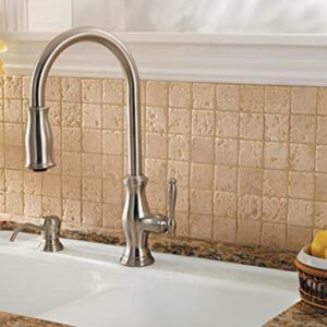 Pfister GT529-TMY Hanover 1-Handle Pull-Down Kitchen Faucet with Soap Dispenser, Tuscan Bronze