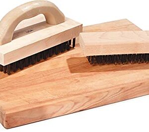 Carlisle FoodService Products 4067600 Ergonomic Steel Butcher Block Scratch Brush, 9-3/8”