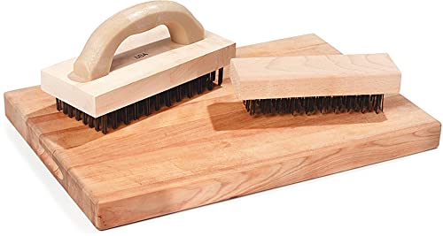 Carlisle FoodService Products 4067600 Ergonomic Steel Butcher Block Scratch Brush, 9-3/8”