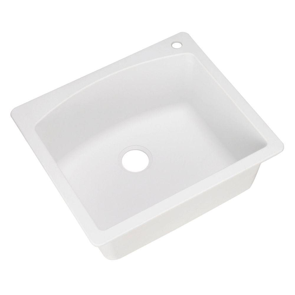 Blanco 440211 Blancodiamond Single Bowl Kitchen Sink, White