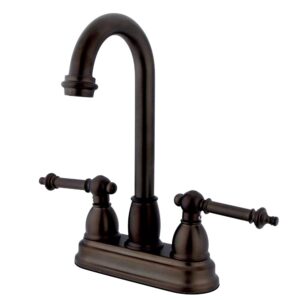 kingston brass kb3495tl restoration bar faucet without pop-up, 3-3/4-inch, oil rubbed bronze