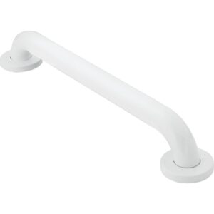 moen r8742w bathroom safety 42-inch stainless steel bathroom grab bar, glacier white