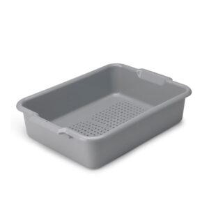 vollrath 52617 gray perforated silverware drain box