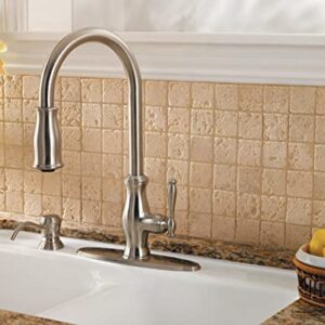 Pfister GT529-TMY Hanover 1-Handle Pull-Down Kitchen Faucet with Soap Dispenser, Tuscan Bronze