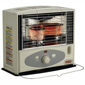 dyna-glo rmc-55r7 indoor kerosene radiant heater, 10000 btu, ivory