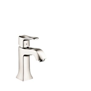 hansgrohe metris c classic replacement easy clean 1-handle 1 7-inch tall bathroom sink faucet in polished nickel, 31077831