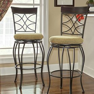 Linon Curves Swivel Counter Bar Stool 24"