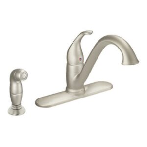 moen 7840csl camerist one-handle low arc kitchen faucet, classic stainless