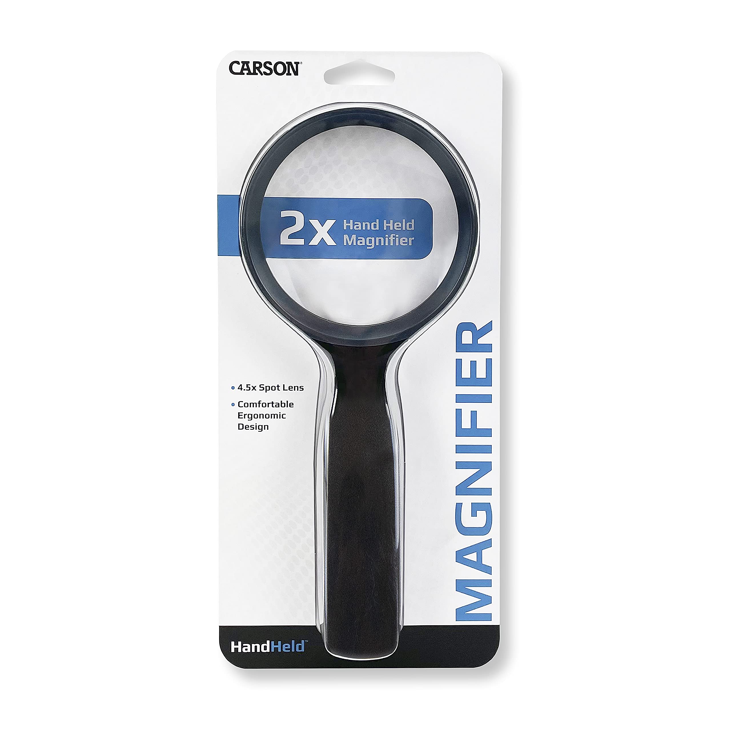 Carson HandHeld 2x Power Magnifier with 4.5x Spot Lens (JS-36)