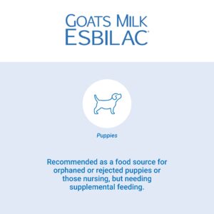 Pet-Ag Goat’s Milk Esbilac Powder - 5 lb - Powdered Puppy Formula with Prebiotics, Probiotics & Vitamins for Puppies Newborn to Six Weeks Old - for Sensitive Digestive Systems