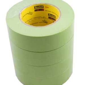 3M 1-1/2" 233+ Green AUTO Masking Tape-4 Roll-Paint CAR