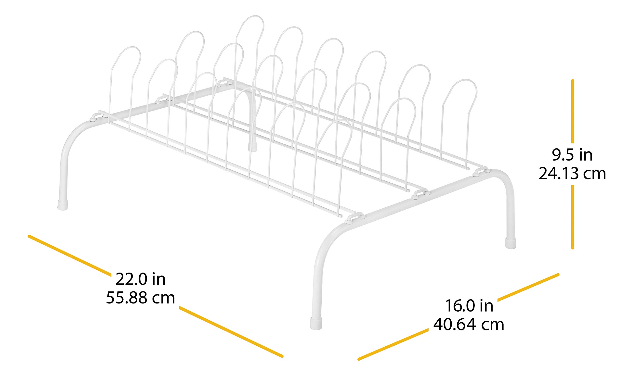 Whitmor Floor Shoe Rack-9 Pair