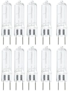 anyray (10)-bulbs g8 75w 75-watt 120v t4 halogen light bulbs gy8.6 75watt 110v-130volts brand 10-lamps