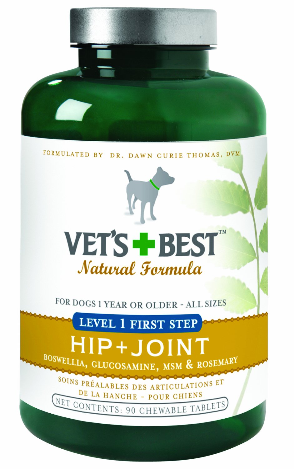 Vet's Best Hip & Joint Dog Supplements, 90 Chewable Tablets