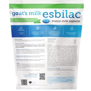 Pet-Ag Goat’s Milk Esbilac Powder - 5 lb - Powdered Puppy Formula with Prebiotics, Probiotics & Vitamins for Puppies Newborn to Six Weeks Old - for Sensitive Digestive Systems