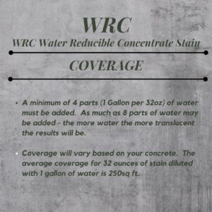 Concrete Stain Concentrate Just Add Water, User & Eco-Friendly Semi-Transparent Professional Grade Cement Stain, Concrete Resurrection Brand 32 Ounce Mocha