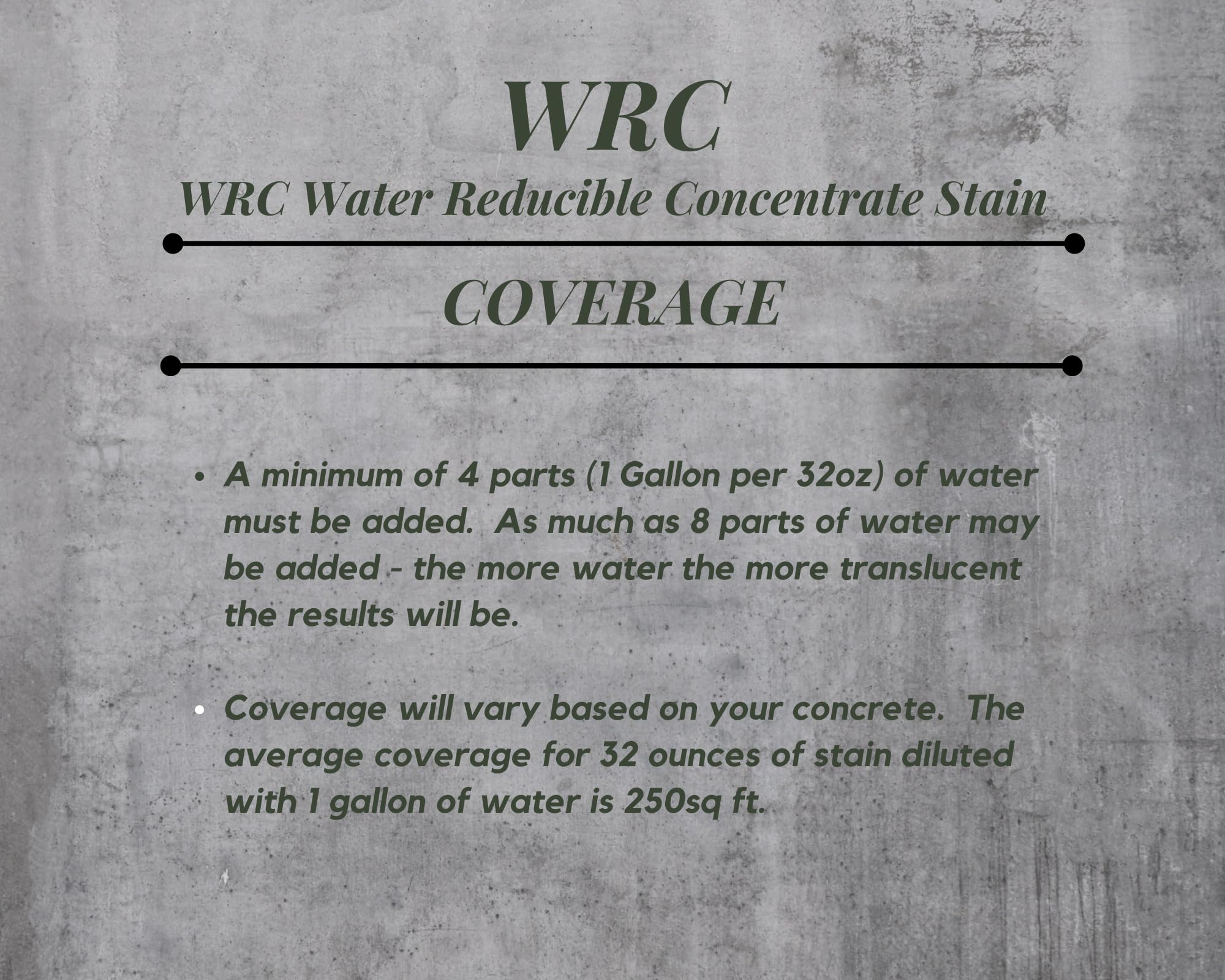 Concrete Stain Concentrate Just Add Water, User & Eco-Friendly Semi-Transparent Professional Grade Cement Stain, Concrete Resurrection Brand 32 Ounce Mocha