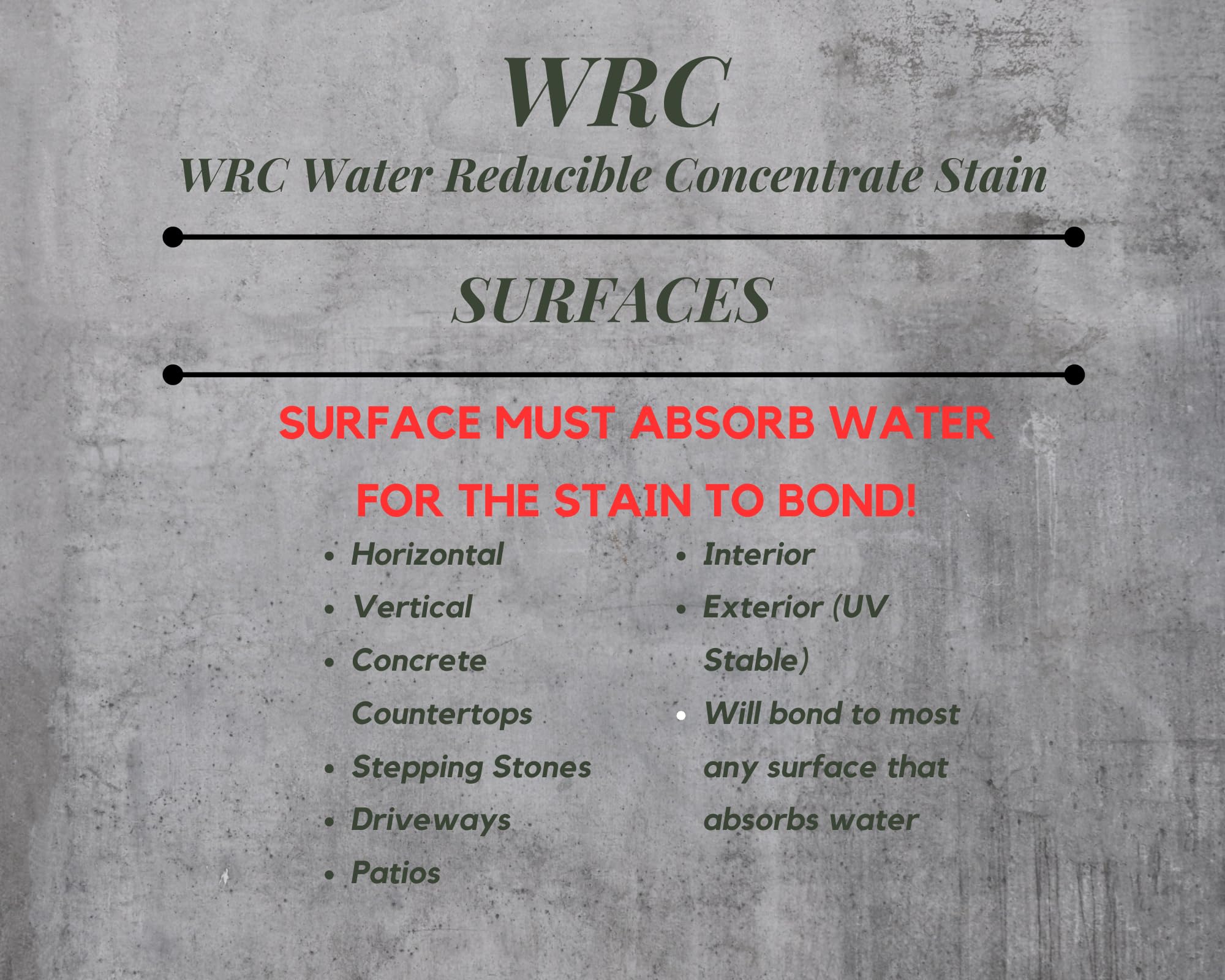 Concrete Stain Concentrate Just Add Water, User & Eco-Friendly Semi-Transparent Professional Grade Cement Stain, Concrete Resurrection Brand 32 Ounce Mocha