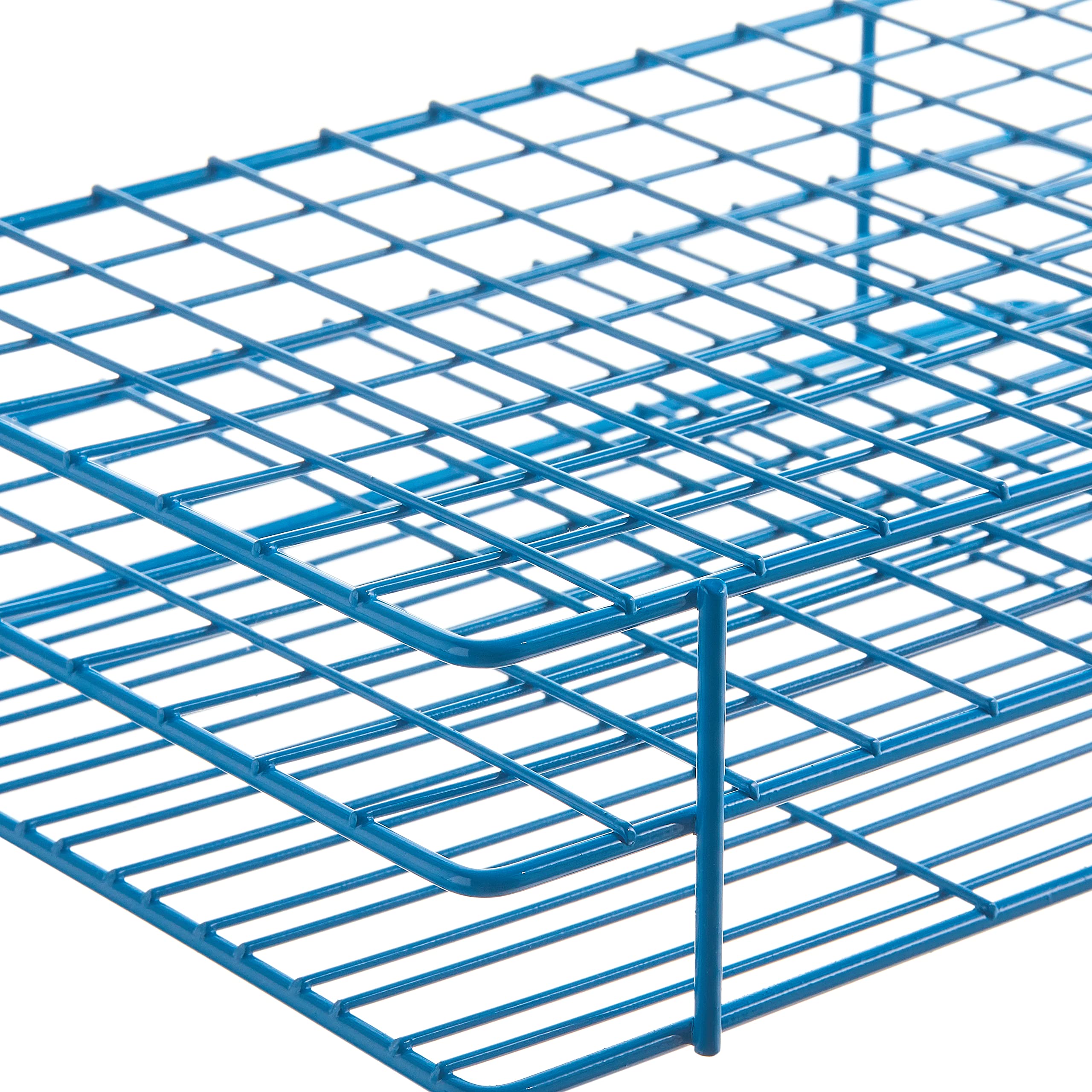 SP Bel-Art Poxygrid 96-Place Test Tube Rack for 16-17mm Tubes, Durable Wire Frame with Chemical-Resistant Blue Epoxy Coating, Ideal for Lab, Drug Discovery, and Robotic Applications – Autoclavable