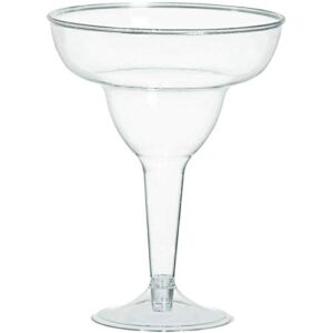 amscan clear classic margarita glasses - 11 oz. (set of 20) - for parties & events