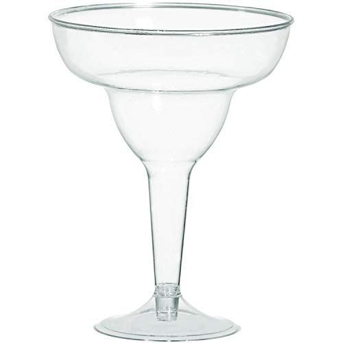 Amscan Clear Classic Margarita Glasses - 11 oz. (Set of 20) - For Parties & Events