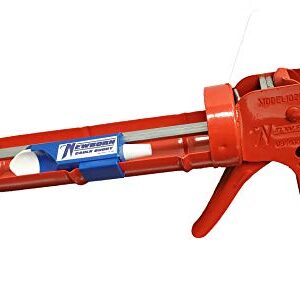 Newborn 102D Drip-Free Smooth Hex Rod Cradle Caulking Gun, 1/10 Gallon Cartridge, 10:1 Thrust Ratio