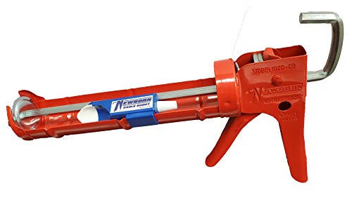 Newborn 102D Drip-Free Smooth Hex Rod Cradle Caulking Gun, 1/10 Gallon Cartridge, 10:1 Thrust Ratio