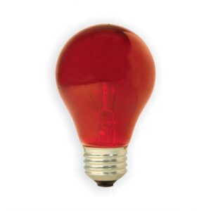 ge incandenscent party light bulb, red, 25 watts, a19 standard light bulb (3 pack)