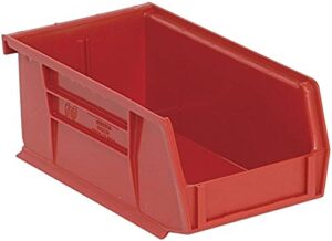 ultra stack & hang bin red 7-3/8in x 4-1/8in x 3in