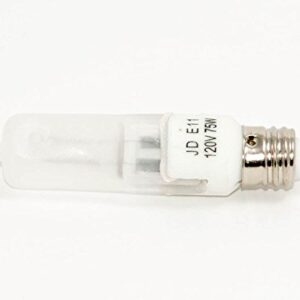 Bulbrite Halogen T4 Q75FR/MC 120-Volt Halogen JD Type Mini-Candelabra E11 Bulb, Frosted, 75-Watt