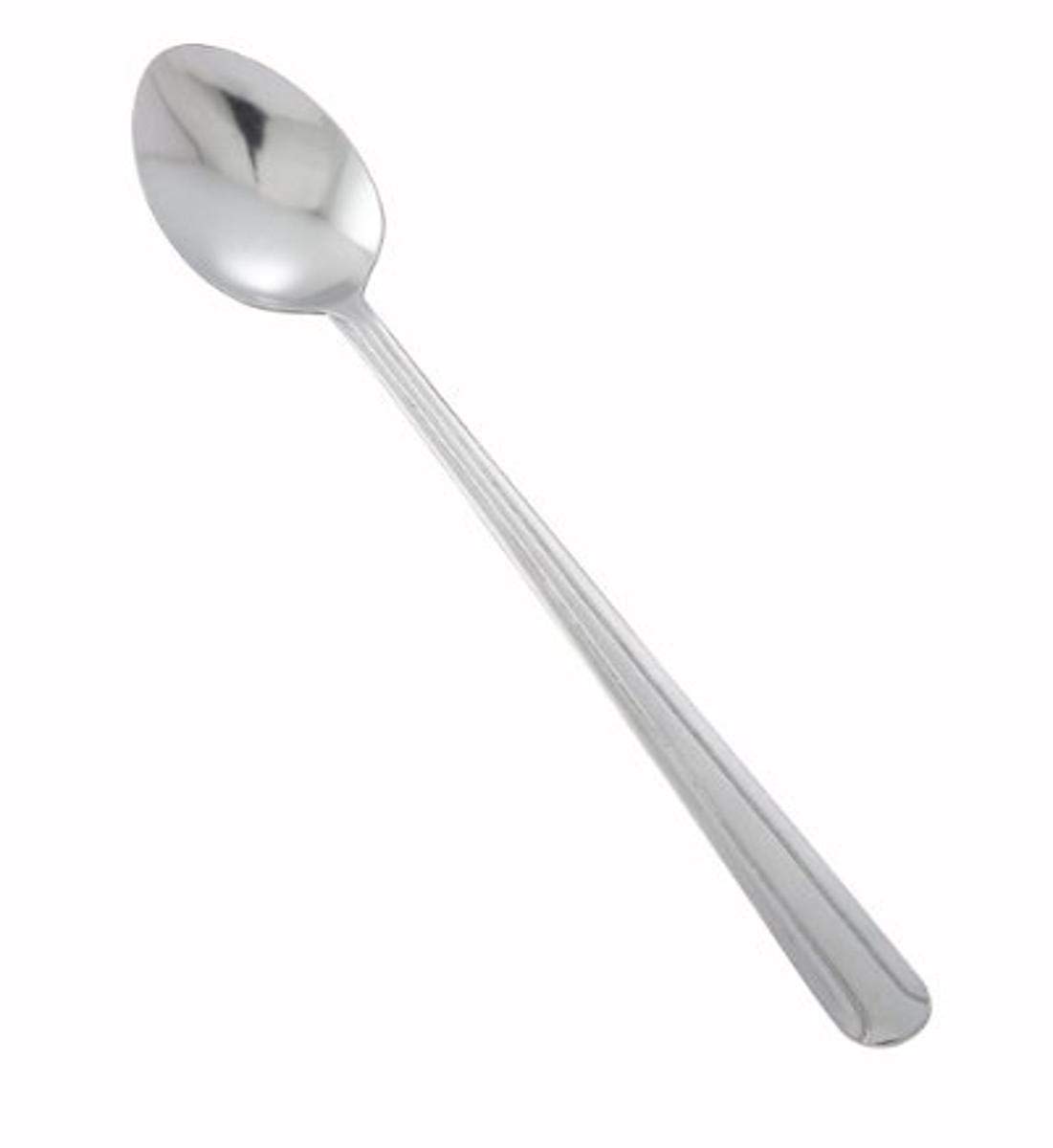 Winco 12-Piece Dominion Iced Teaspoon Set, 18-0 Stainless Steel,Silver