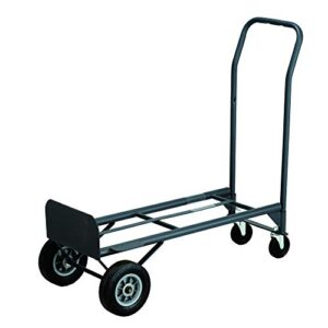 safco tuff truck, convertible hand truck, 2-in-1 platform truck, heavy-duty dolly cart, steel frame