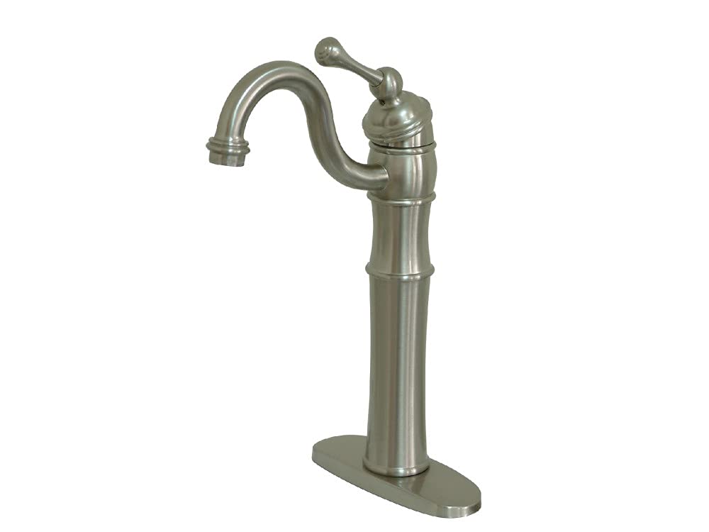 Kingston Brass KB3428BL Victorian Vessel Sink Faucet, Brushed Nickel