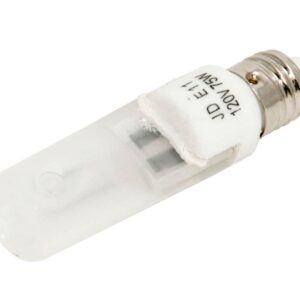 Bulbrite Halogen T4 Q75FR/MC 120-Volt Halogen JD Type Mini-Candelabra E11 Bulb, Frosted, 75-Watt