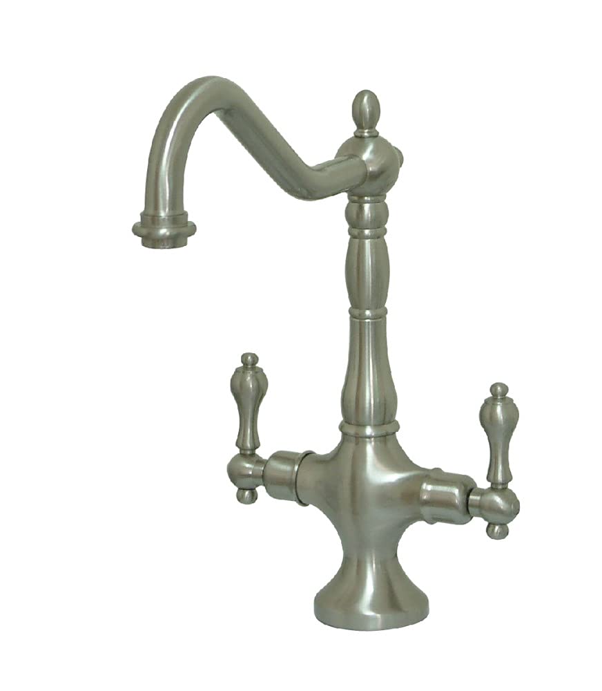 Kingston Brass KS1778ALLS Heritage Kitchen Faucet, 8 1/4", Brushed Nickel