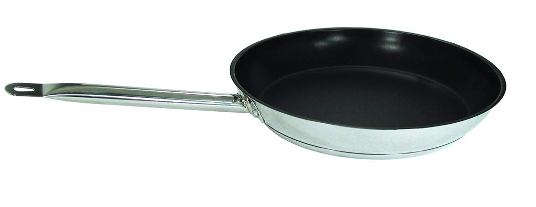 Update International (SFC-11) 11" Induction Ready Excalibur-Coated Stainless Steel Fry Pan