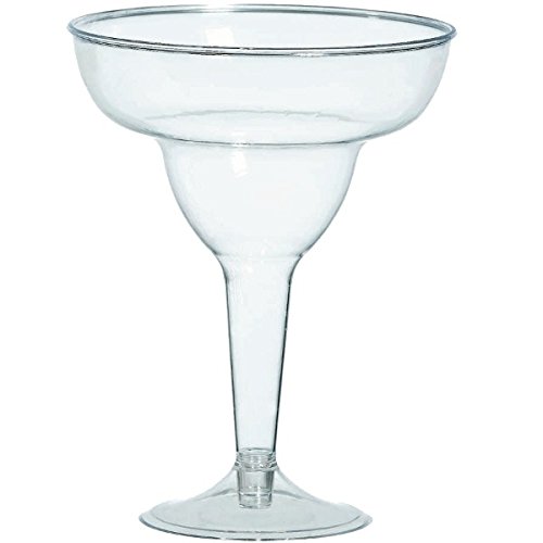 Amscan Clear Classic Margarita Glasses - 11 oz. (Set of 20) - For Parties & Events