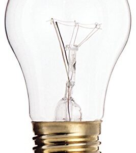 Satco S3810 130V Medium Base 40-Watt A15 Light Bulb, Clear