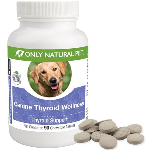 Only Natural Pet Canine Thyroid Wellness Supplment for Dogs - 90 Chewable Tablets