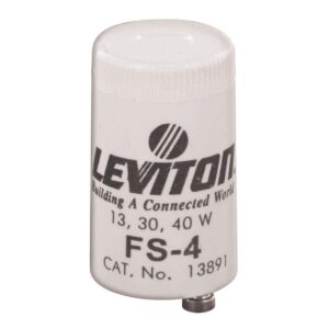 leviton 12410 fluorescent lamp starter, 2 pack