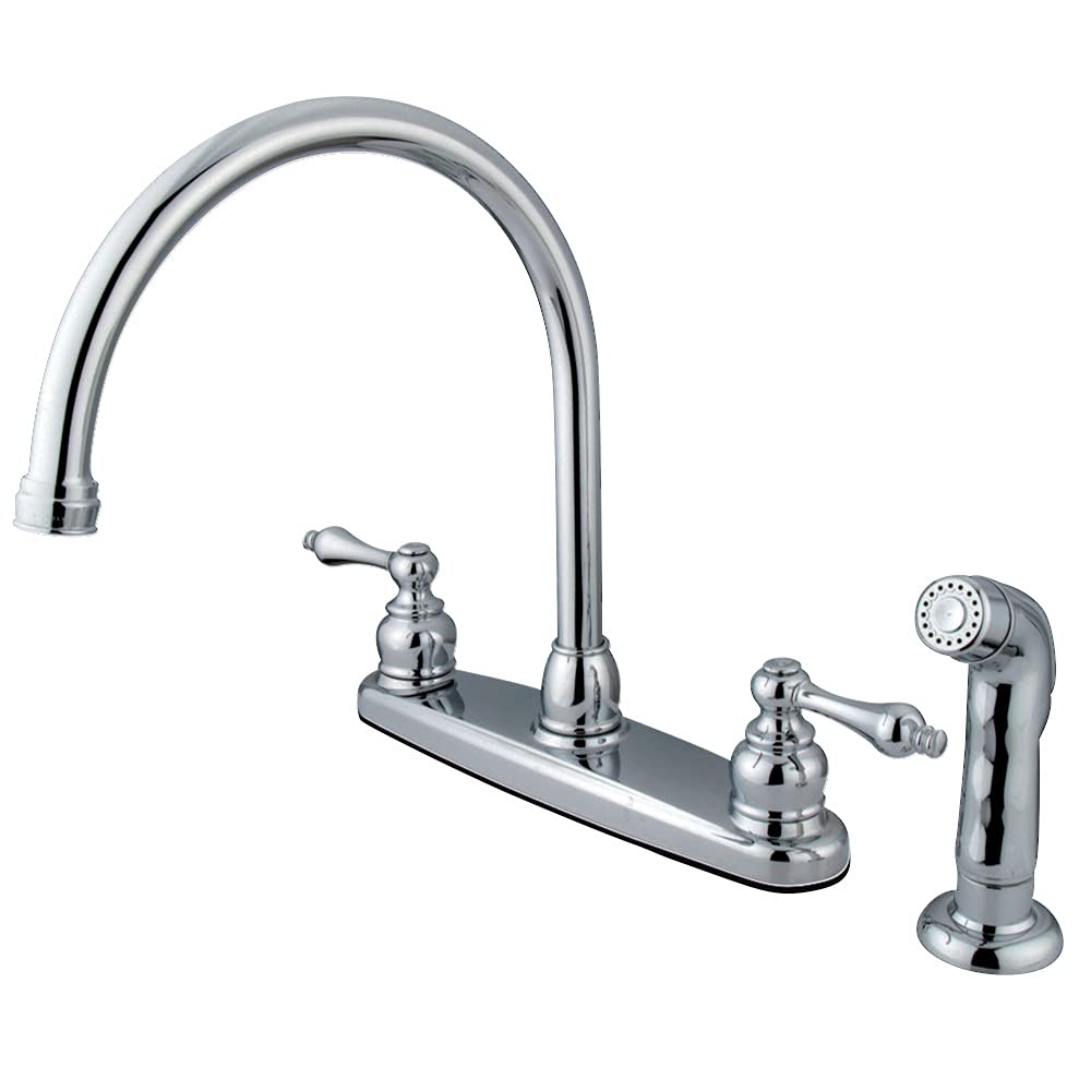 Kingston Brass KB721ALSP Vintage 8" Centerset Kitchen Faucet, 8-3/4", Polished Chrome