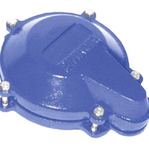 Simmons 758 Watertight Well Cap; Heavy Duty Cast Iron, 5 Bolt Construction, 1" NPT Conduit Connection, Powder Coated Polyester Finish