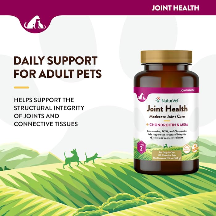 NaturVet Joint Health Time Release Level 2-Maximum Hip & Joint Dog Supplement