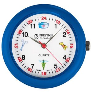 Prestige Medical Analog Stethoscope Watch with Medical Symbols, Blue