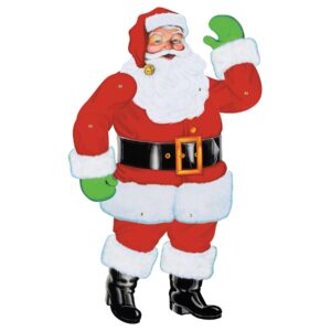 beistle jointed santa, 29-inch