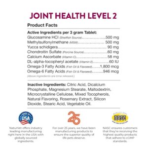 NaturVet Joint Health Time Release Level 2-Maximum Hip & Joint Dog Supplement