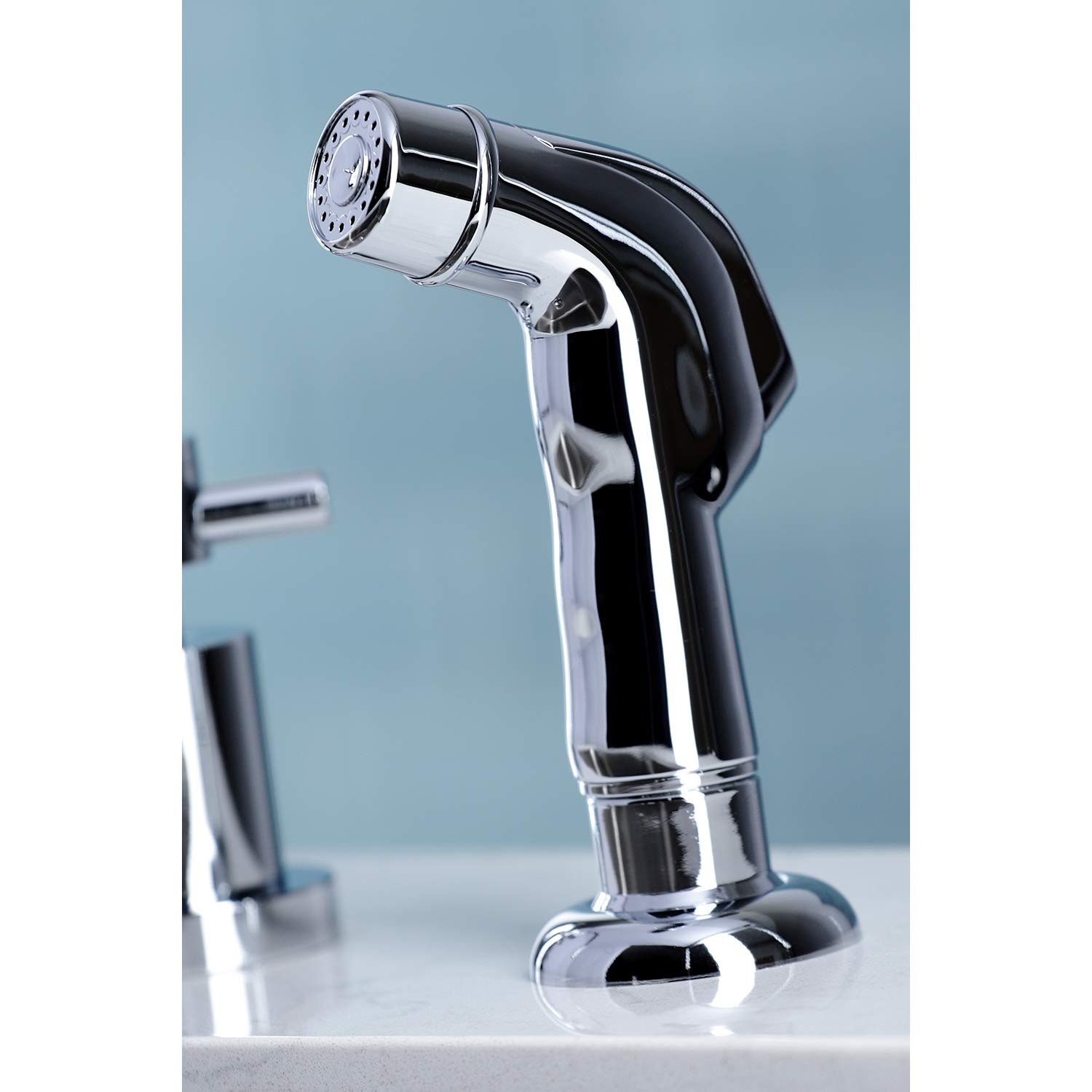 Kingston Brass KS8721DX Concord Widespread Kitchen Faucet, 8" Spout Reach, Polished Chrome