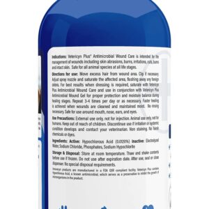 Vetericyn Plus Dog Wound Care Spray | Healing Aid and Skin Repair, Clean Wounds, Relieve Dog Skin Allergies, Safe for All Animals. 8 ounces